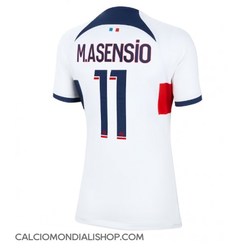 Maglie da calcio Paris Saint-Germain Marco Asensio #11 Seconda Maglia Femminile 2023-24 Manica Corta